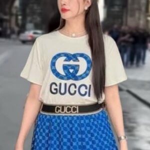 GG Blue Geometric T-shirt GG